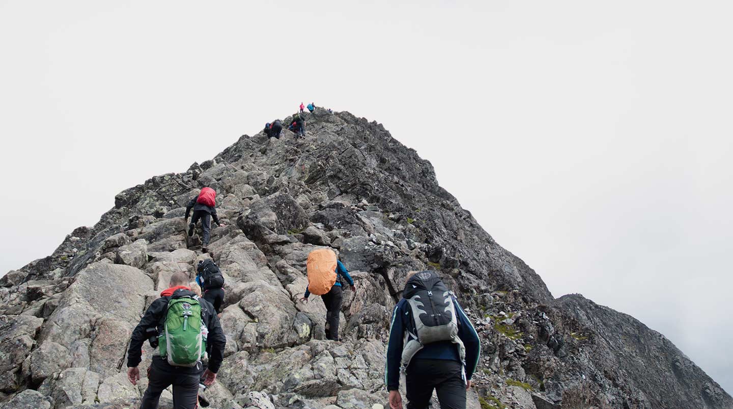Bergsklättrare bestiger berg, #lagottotalk
